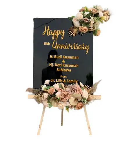 Papan Bunga Akrilik Patokan