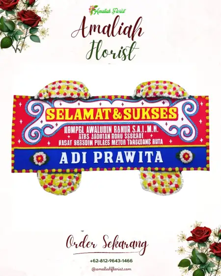 Papan Bunga Ucapan Selamat Patokan